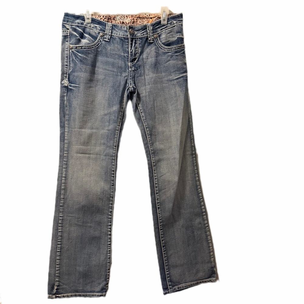 Adika Women's Faded Blue Bootcut Jeans